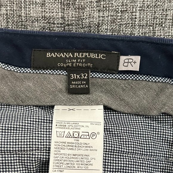 31x32W Banana Republic BR Dress Pants Slim Fit Men - Picture 3 of 3